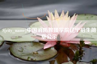 海盐中国消防救援学院辽宁招生简章公示