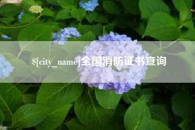 海盐全国消防证书查询