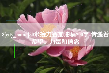 海盐50米接力赛加油稿200字-传递着希望、力量和信念