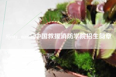海盐中国救援消防学院招生简章