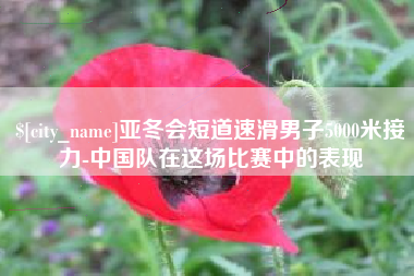 海盐亚冬会短道速滑男子5000米接力-中国队在这场比赛中的表现