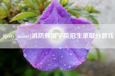 海盐消防救援学院招生录取分数线