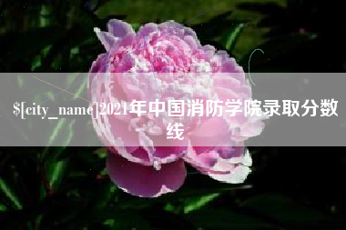 海盐2021年中国消防学院录取分数线
