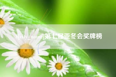 海盐第七届亚冬会奖牌榜