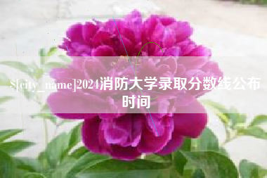 海盐2024消防大学录取分数线公布时间