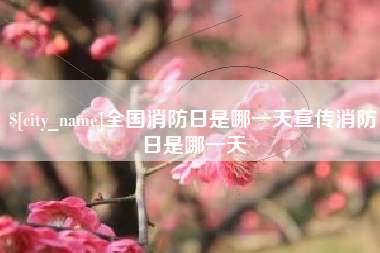 海盐全国消防日是哪一天宣传消防日是哪一天