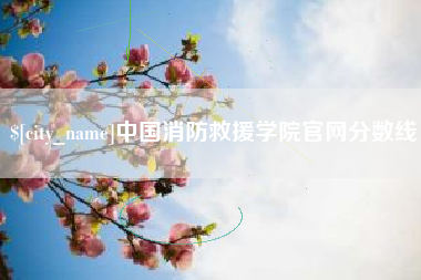 海盐中国消防救援学院官网分数线
