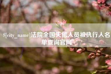海盐法院全国失信人员被执行人名单查询官网