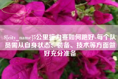 海盐5公里接力赛如何跑好-每个队员需从自身状态、装备、技术等方面做好充分准备