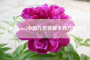 海盐中国九宫格数字西方是什么