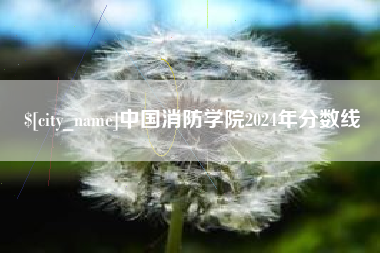 海盐中国消防学院2024年分数线