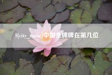 海盐中国金牌牌在第几位