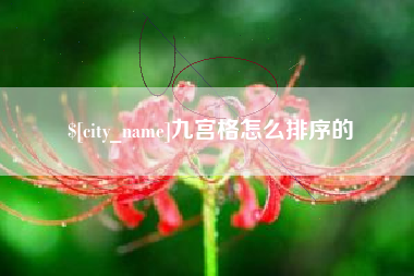 海盐九宫格怎么排序的