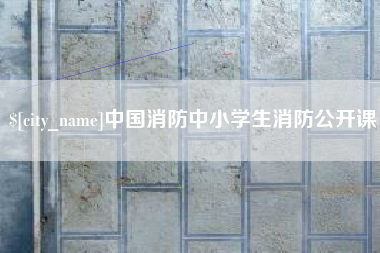 海盐中国消防中小学生消防公开课