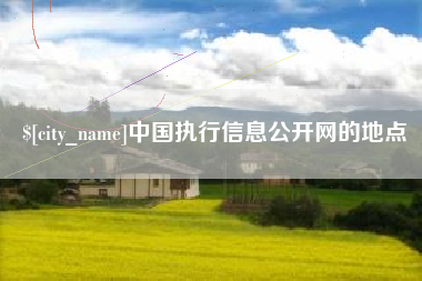 海盐中国执行信息公开网的地点