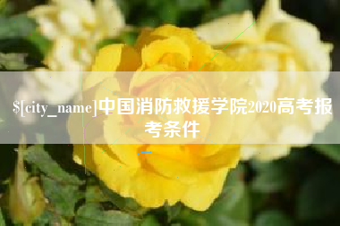 海盐中国消防救援学院2020高考报考条件