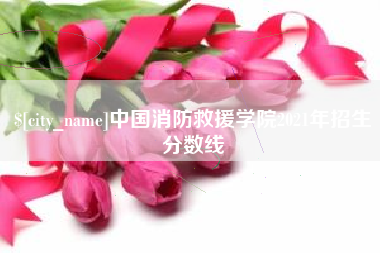 海盐中国消防救援学院2021年招生分数线