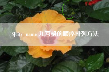 海盐九宫格的顺序排列方法