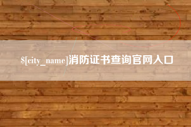 海盐消防证书查询官网入口