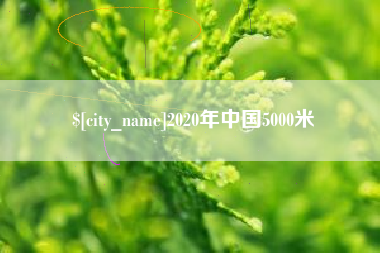 海盐2020年中国5000米