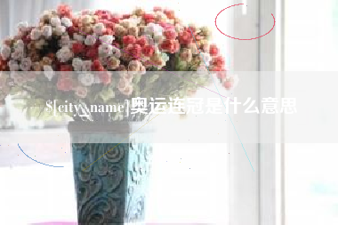 海盐奥运连冠是什么意思
