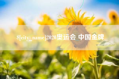 海盐2020奥运会 中国金牌
